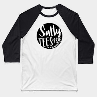 SALTY TEES LOGO | BLACK Baseball T-Shirt